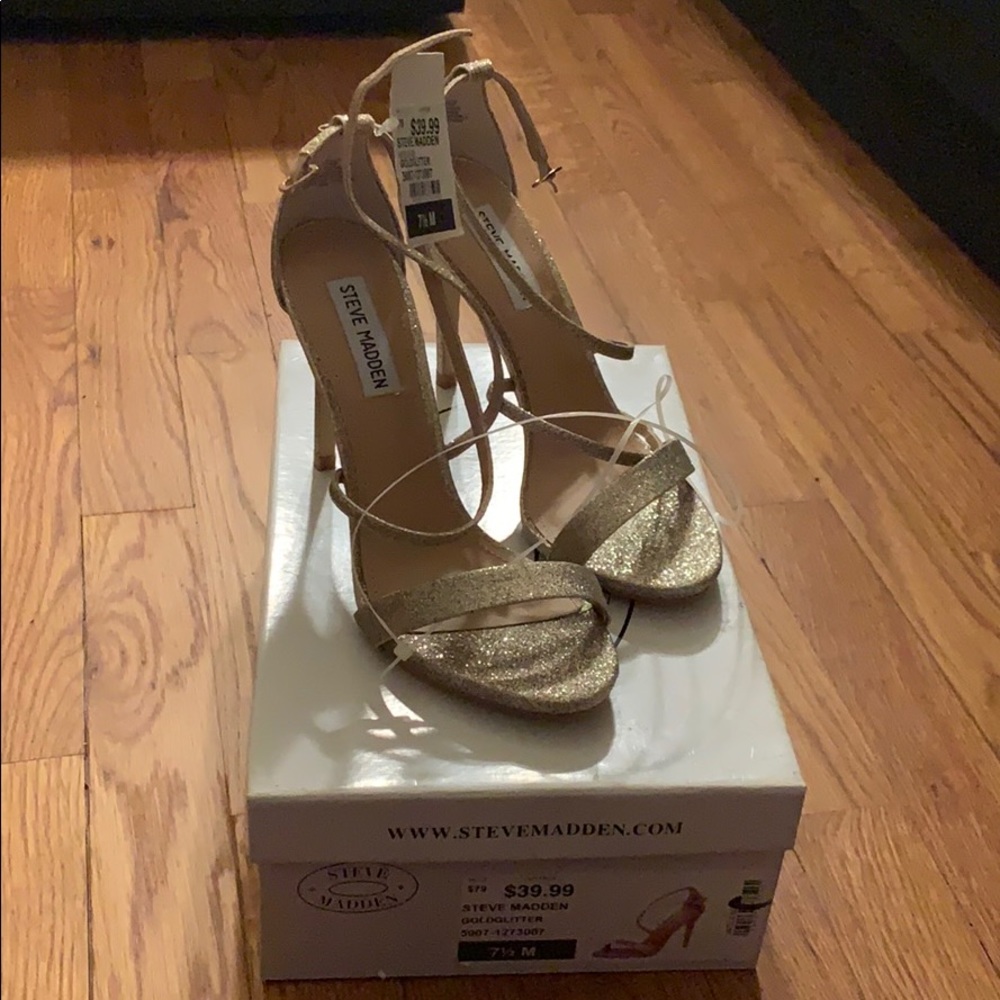 Sparkly Gold Heels
